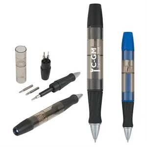 Tool Pen With Screwdrivers And Light