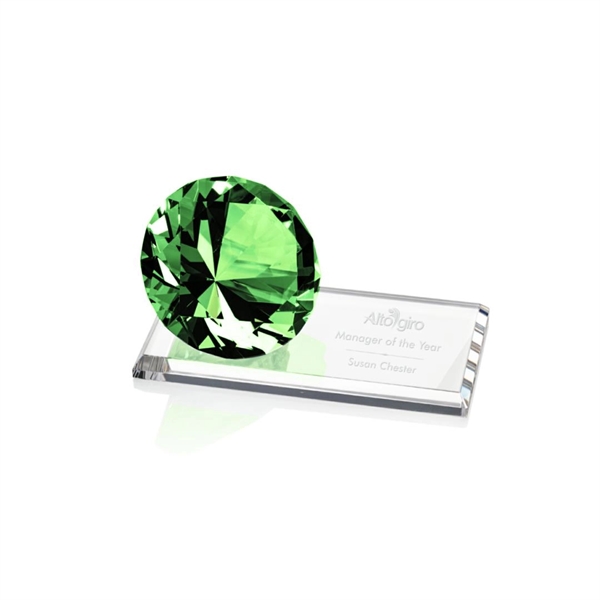 Gemstone Award on Starfire - Emerald - Image 2