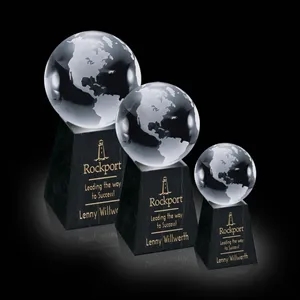 Globe Award on Tall Marble