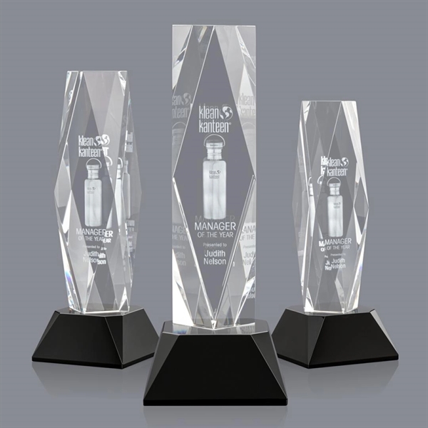 President 3D Award on Base - Black - Image 1