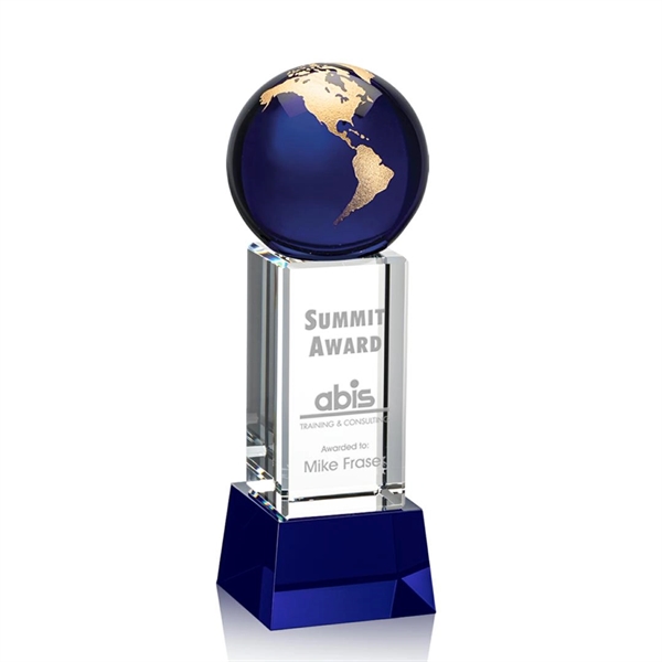 Luz Globe Award - Blue with Base - Image 3