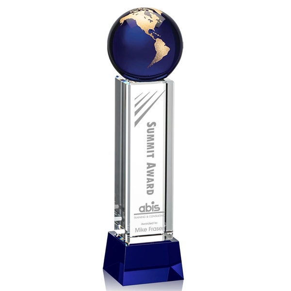 Luz Globe Award - Blue with Base - Image 7