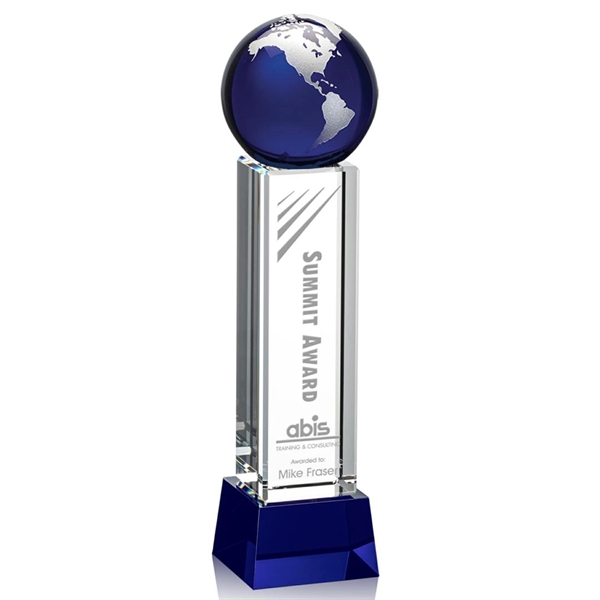 Luz Globe Award - Blue with Base - Image 8