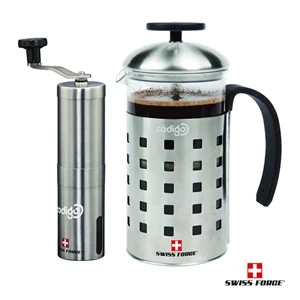 Swiss Force® Geneva Coffee Press and Grinder