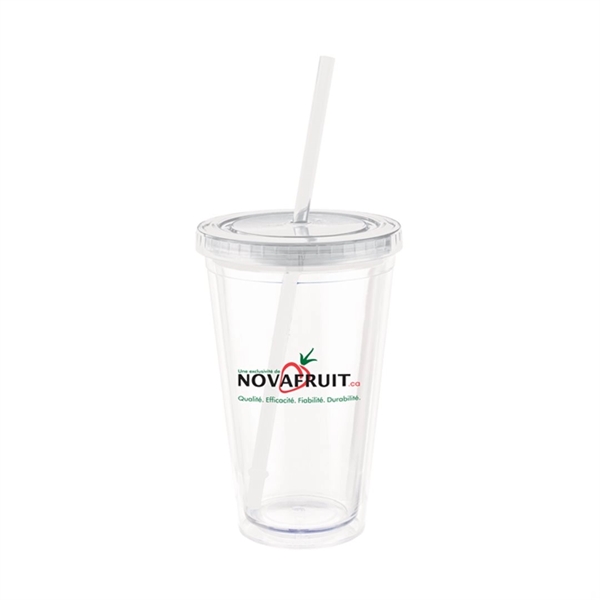 Colors Tumbler with Straw - 16oz - Image 5