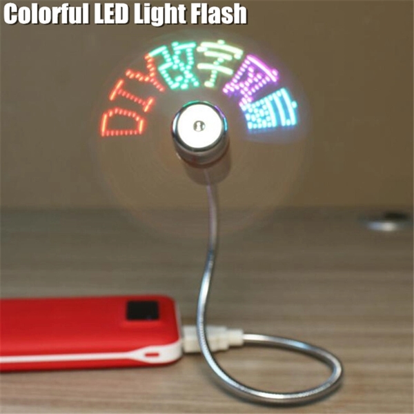 MINI Flexible LED USB Clock Fan - Image 4