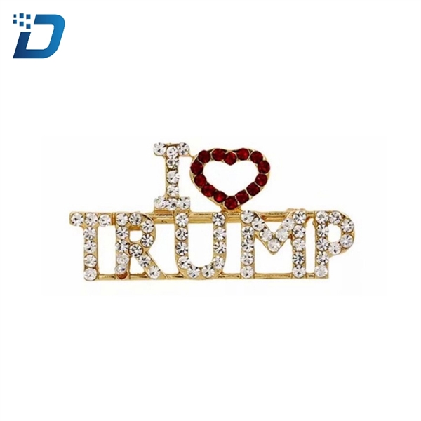 I Love Trump Pin Button Badges - Image 1