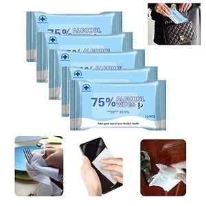 Stock Portable Hand Alcohol Wipes