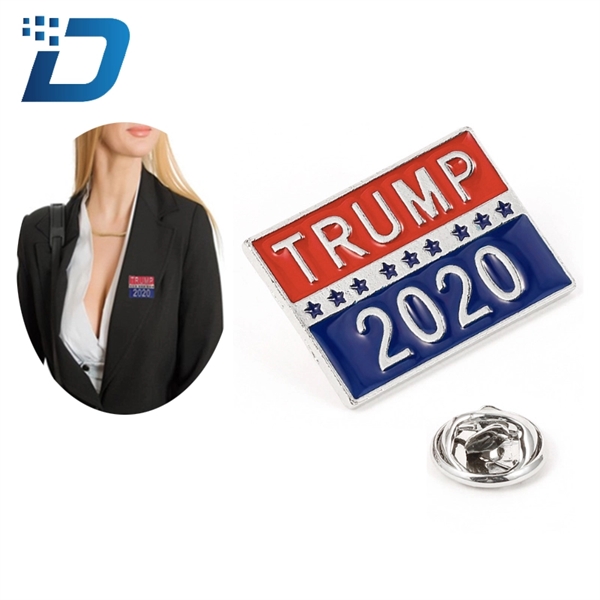 President 2020 Donald Trump Brooch Pin - Image 1