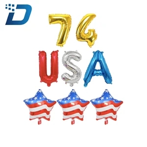 USA Independence Day Decorations Balloons American Flag Ball