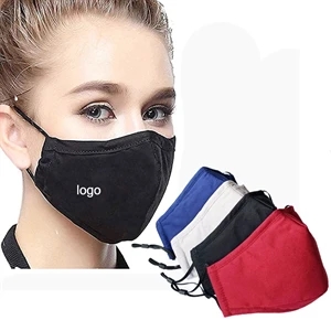 3 layers Cotton Mask With Replaceable 2.5pm Filter Pouch