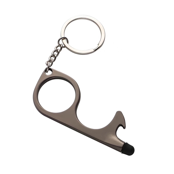 No Touch Key Door Opener Tool with Key Ring - Image 2