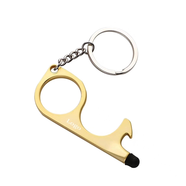No Touch Key Door Opener Tool with Key Ring - Image 3
