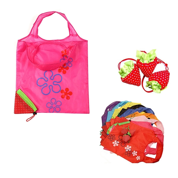 Strawberry Foldaway Tote Bag     - Image 1