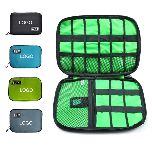 Portable Travel Electronics Accessories Organizer Bag     - Image 1