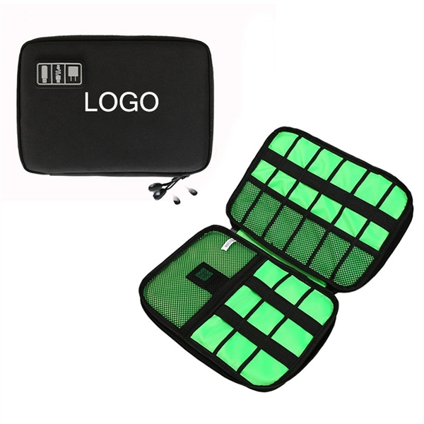 Portable Travel Electronics Accessories Organizer Bag     - Image 2