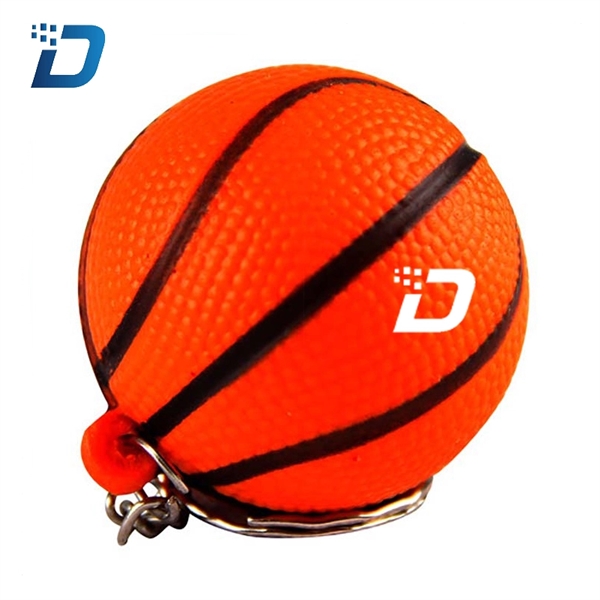 Basketball Stress Reliever Key Chain - Image 2