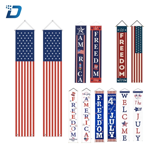 Decoration Porch Sign Set America Freedom Happy Independence - Image 1