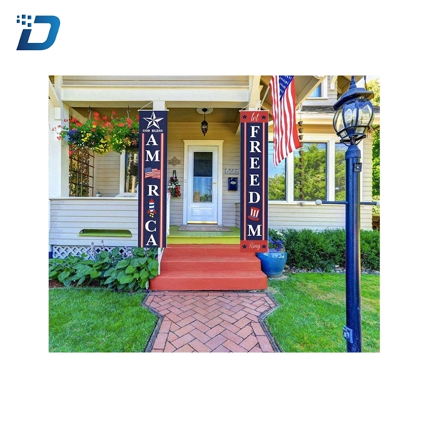 Decoration Porch Sign Set America Freedom Happy Independence - Image 4