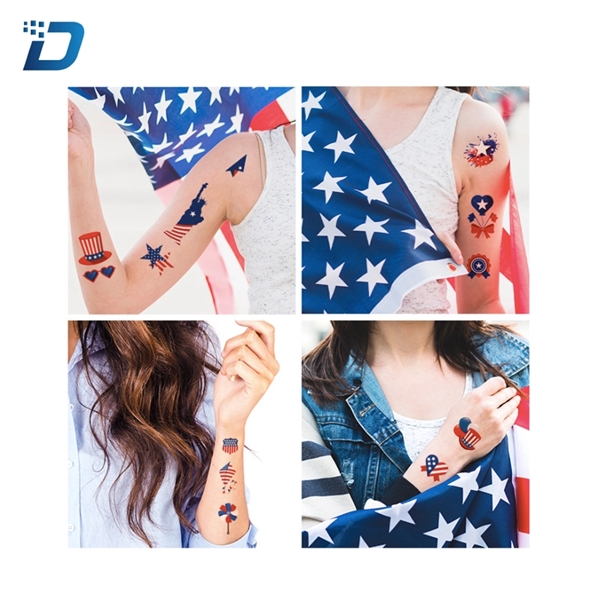 Fourth of July Decorations Temporary Tattoos - Image 3