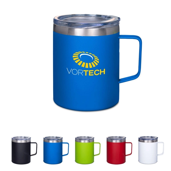 12 oz. Vacuum Insulated Coffee Mug with Handle - Image 1