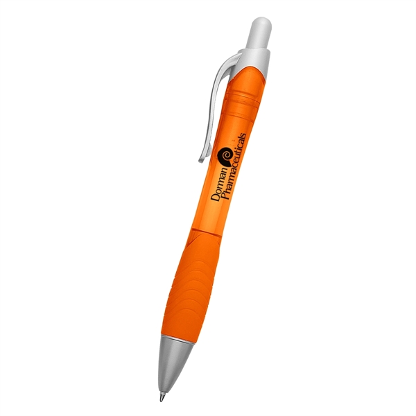 Rio Ballpoint Pen With Contoured Rubber Grip - Image 14
