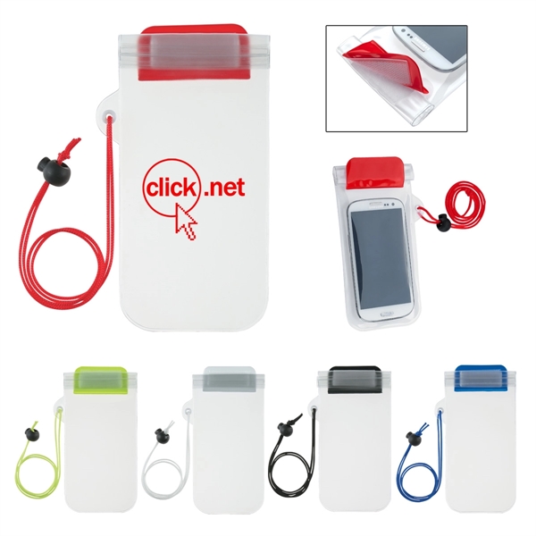 Waterproof Phone Pouch With Cord - Image 1