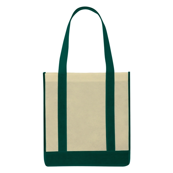 Non-Woven Two-Tone Shopper Tote Bag - Image 31