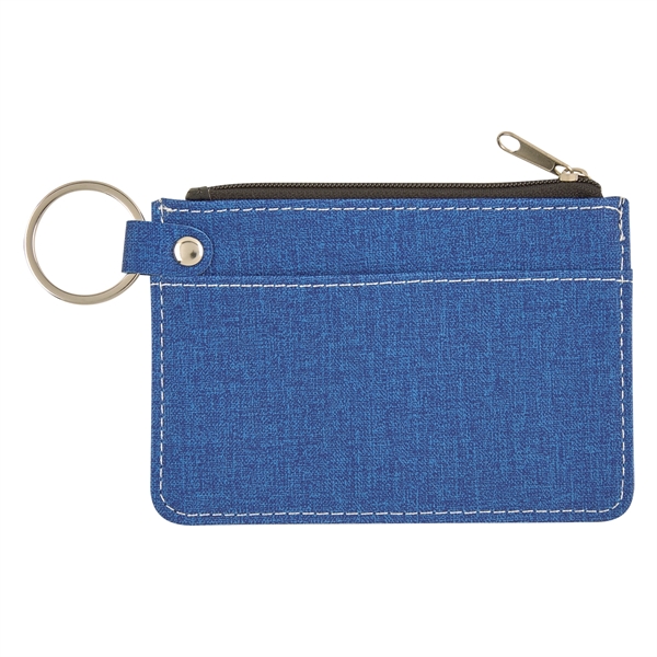 Heathered Card Wallet With Key Ring - Image 9