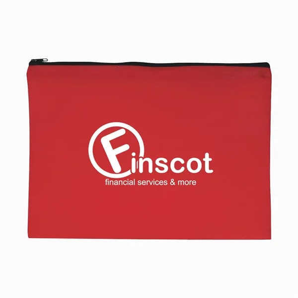 Non-Woven Document Sleeve with Zipper - Image 6