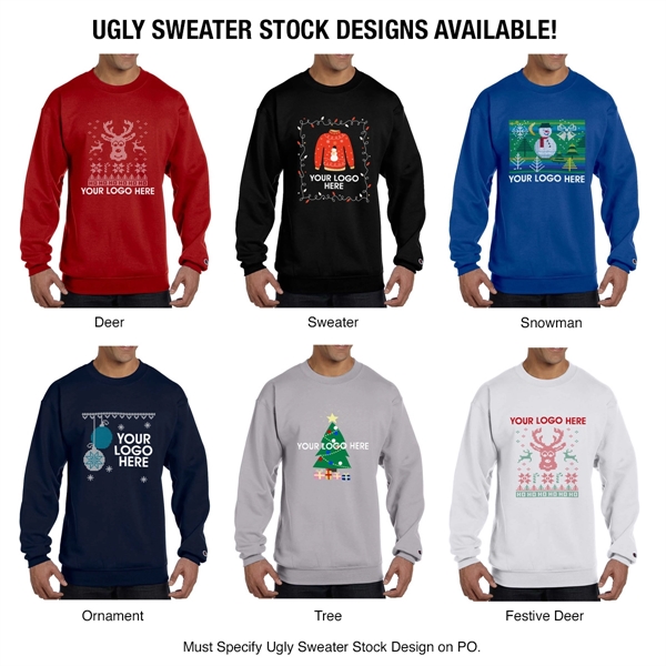 Champion Double Dry Eco Crewneck "Ugly Sweater" Sweatshirt - Image 11