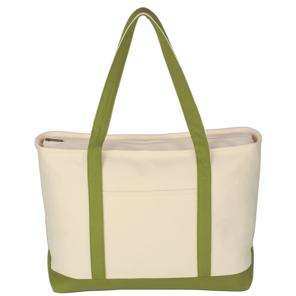 Large Heavy Cotton Canvas Boat Tote Bag - Image 16