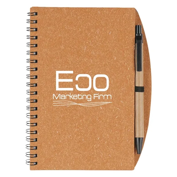 5" X 7" Eco-Inspired Spiral Notebook & Pen - Image 4