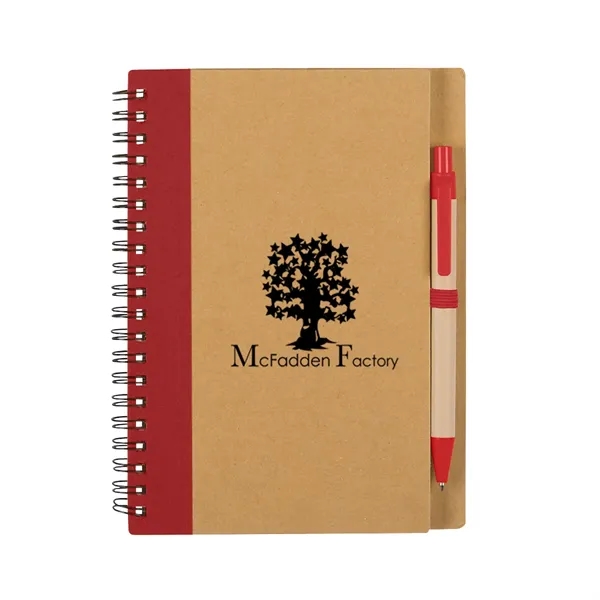 Eco-Inspired Spiral Notebook & Pen - Image 11
