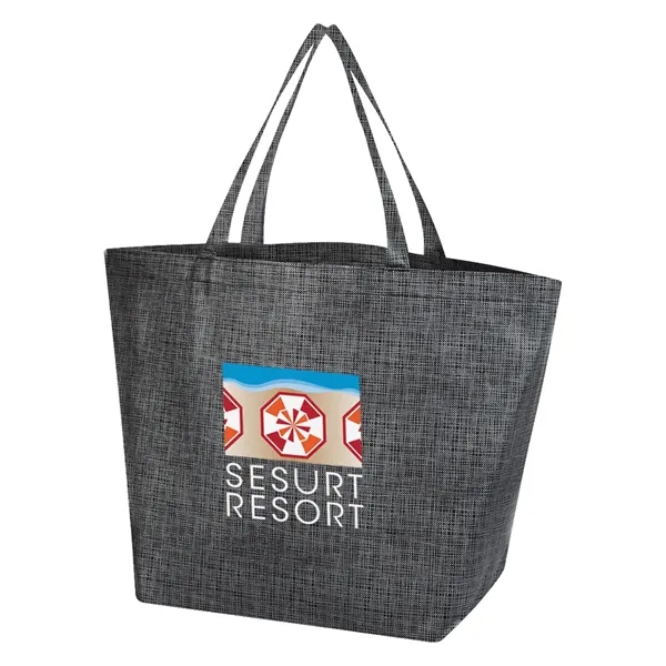 Non-Woven Crosshatched Tote Bag - Image 14
