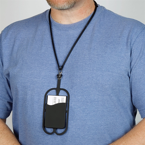 Silicone Lanyard With Phone Holder & Wallet - Image 16