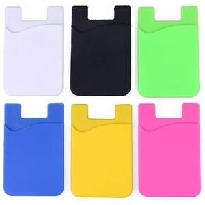 Silicone Adhesive Phone Wallet With Pocket Holder
