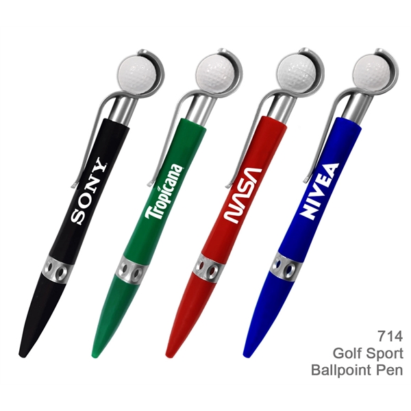 Golf Ball Sports Ballpoint Pen - Image 1