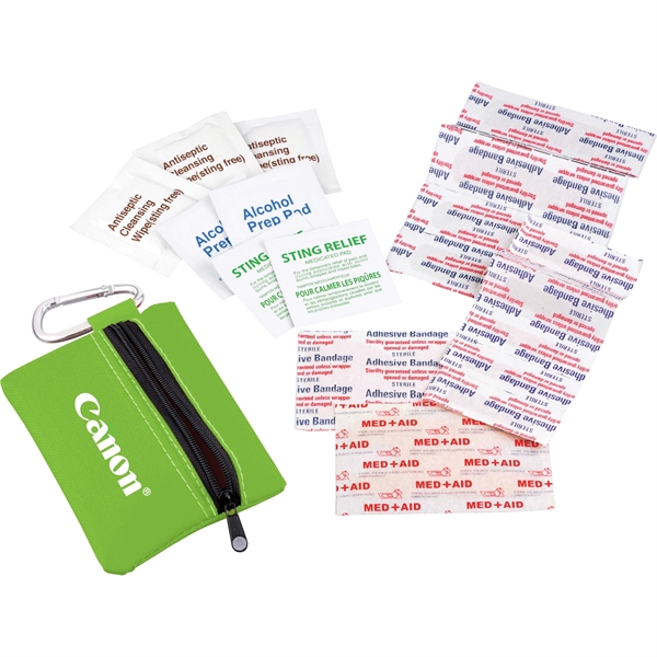Zippered 20-Piece First Aid Pouch - Image 14