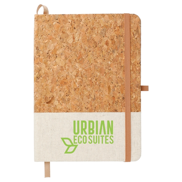 5" x 7" Cork and Jute Bound Notebook - Image 1