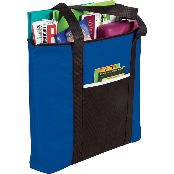 Timeline Non-Woven Zip Convention Tote - Image 37