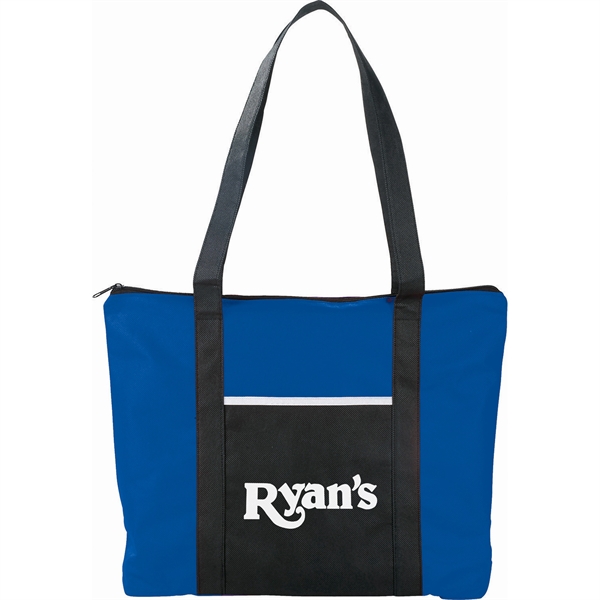 Timeline Non-Woven Zip Convention Tote - Image 38
