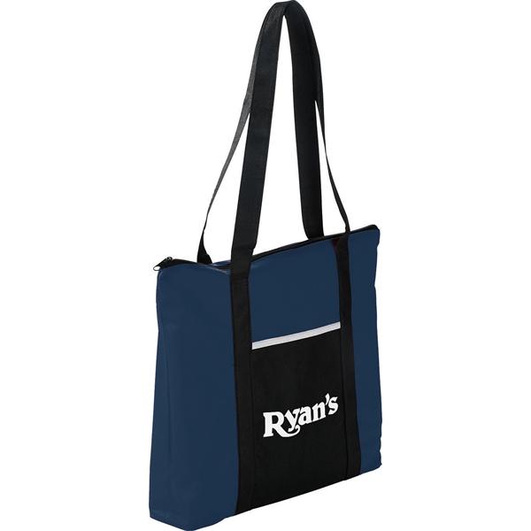 Timeline Non-Woven Zip Convention Tote - Image 44