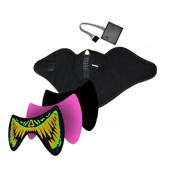 Halloween/Party Sound Control Fabric Light-up Mask - Image 5