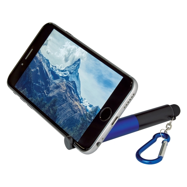 4-In-1 Light Up Stylus Pen With Carabiner - Image 6