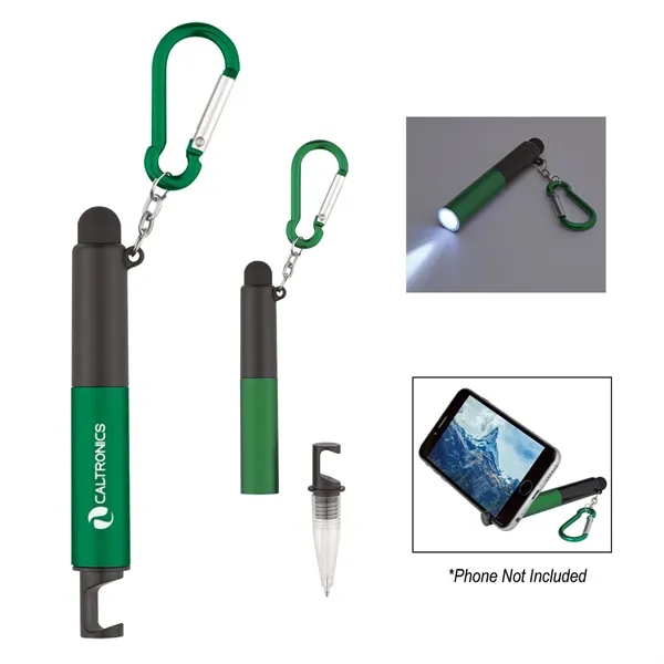 4-In-1 Light Up Stylus Pen With Carabiner - Image 9