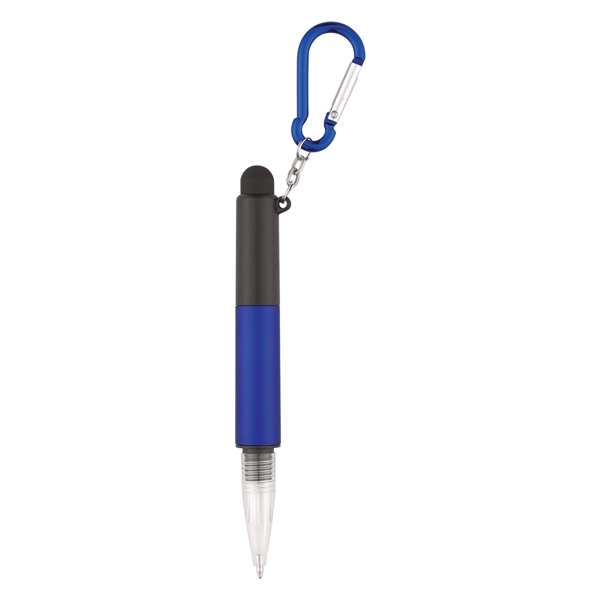 4-In-1 Light Up Stylus Pen With Carabiner - Image 11