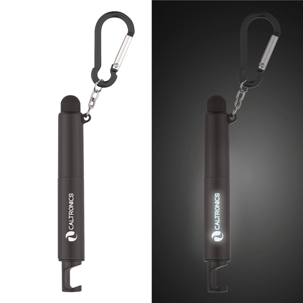 4-In-1 Light Up Stylus Pen With Carabiner - Image 15