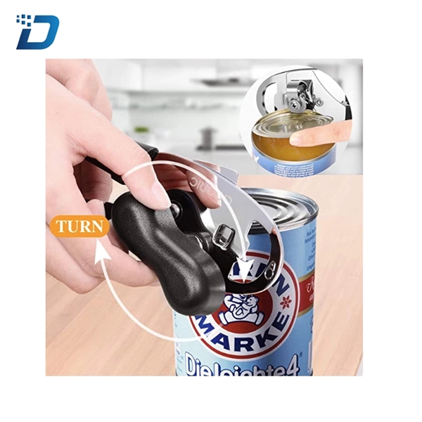 Stainless Steel Manual Can Bottle Opener with Smooth Edge - Image 3