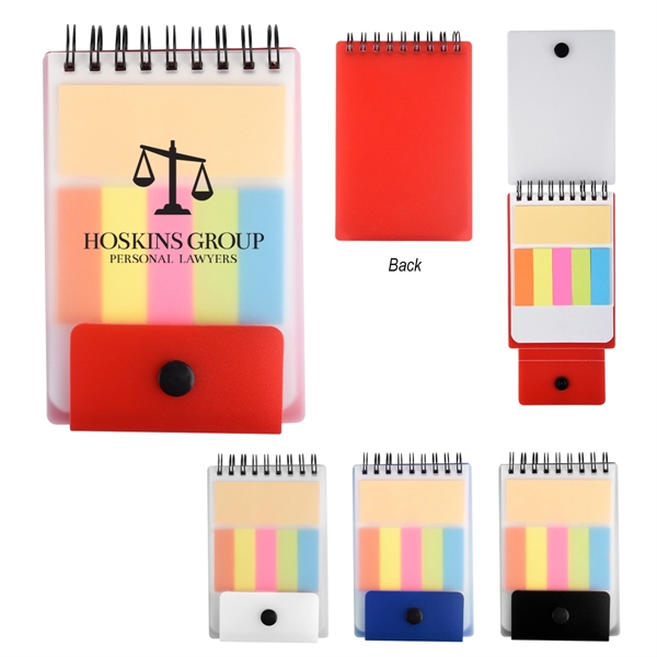 Spiral Jotter With Adhesive Notes & Flags - Image 1